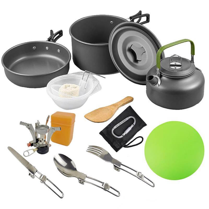 Portable outdoor picnic cookware set GL-308-9