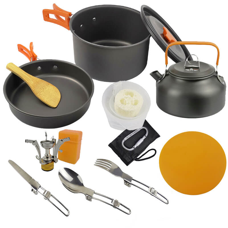 Portable outdoor picnic cookware set GL-308-9