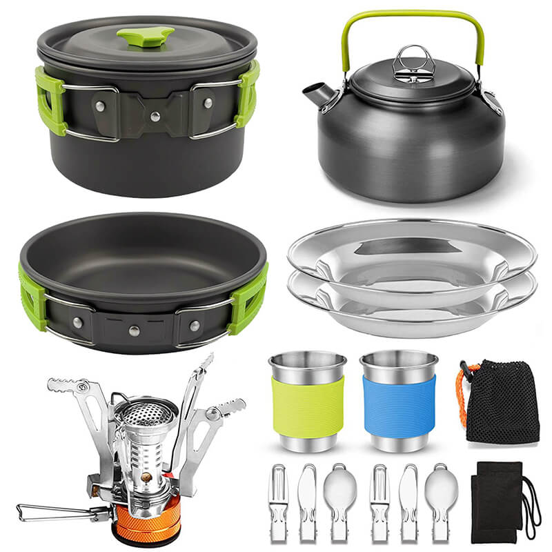 Outdoor picnic pot set GL-2135 - green