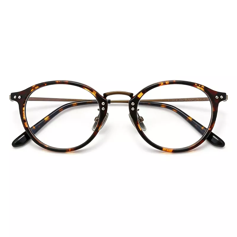 Pure titanium frame Tortoiseshell L9113Y