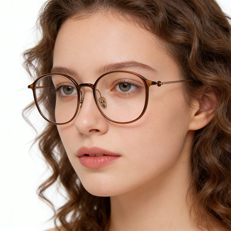 Pure titanium frame brown L9113Y-3