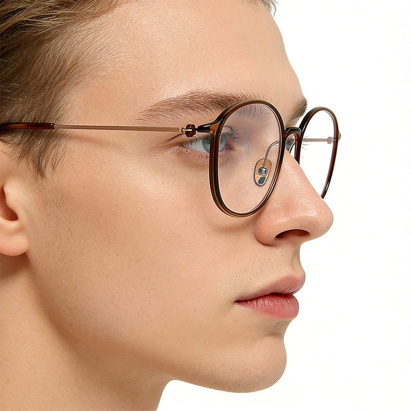 Pure titanium frame brown L9113Y-8