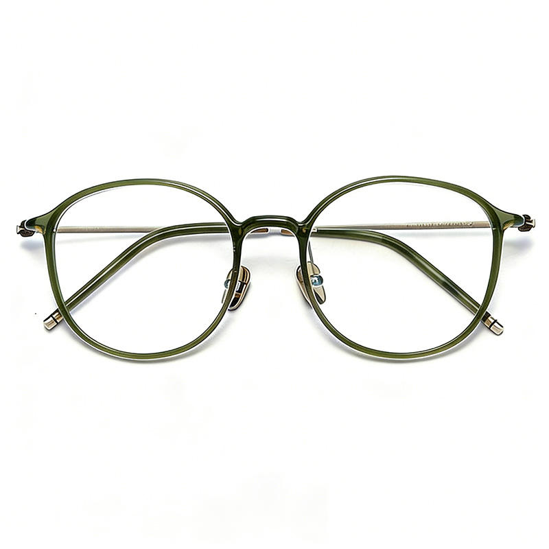Pure titanium frame green L9113Y
