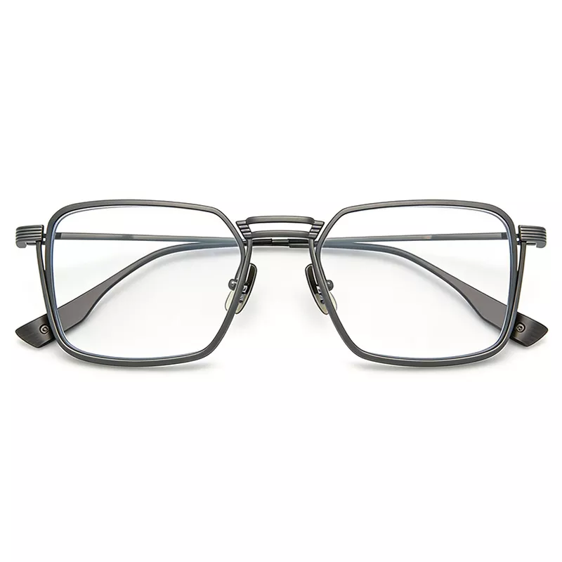 Ultra-light retro pure titanium frame DTX125 gray-01
