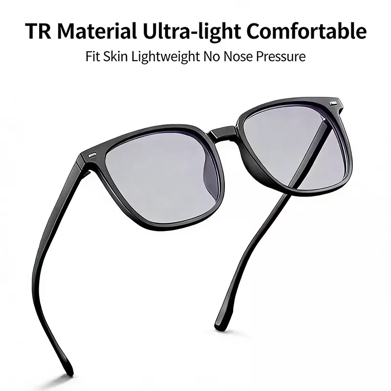Matte Black TR90 Lightweight Prescription Glasses TR2101-03
