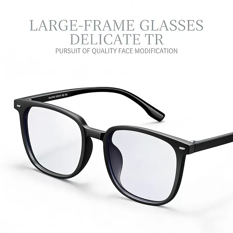 Matte Black TR90 Lightweight Prescription Glasses TR2101-04