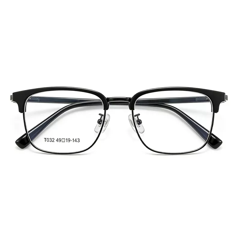 Ultra-Light Retro TR Eyeglass Frames Y70038C-black-01