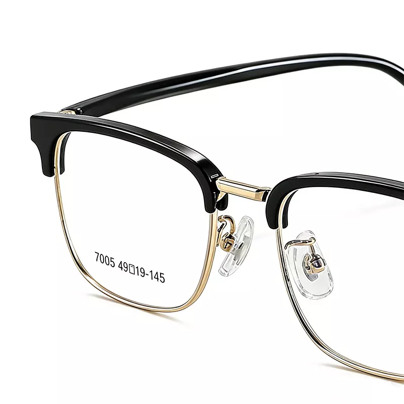 Ultra-Light Retro TR Eyeglass Frames Y70038C-golden-03