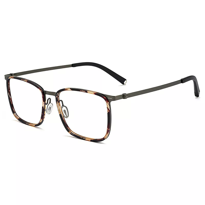 Vintage Screwless Full-Rim Glasses Frame 26015-Tortoiseshell-02