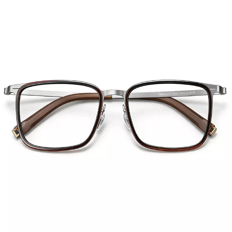 Vintage Screwless Full-Rim Glasses Frame 26015-brown-01