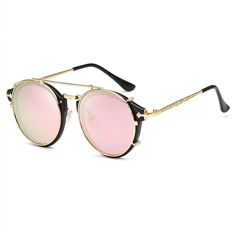 Round Clip On Sunglasses ZN4009