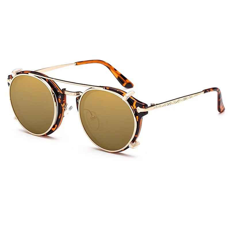 Round Clip On Sunglasses ZN4009