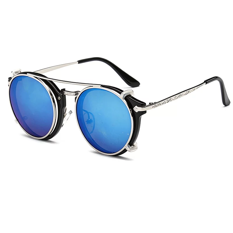 Round Clip On Sunglasses ZN4009
