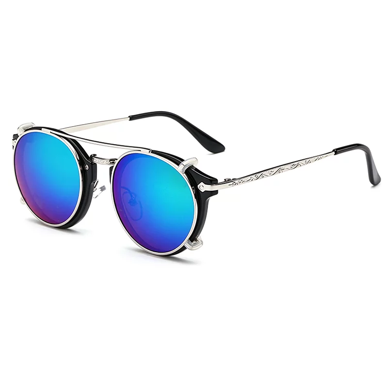 Round Clip On Sunglasses ZN4009