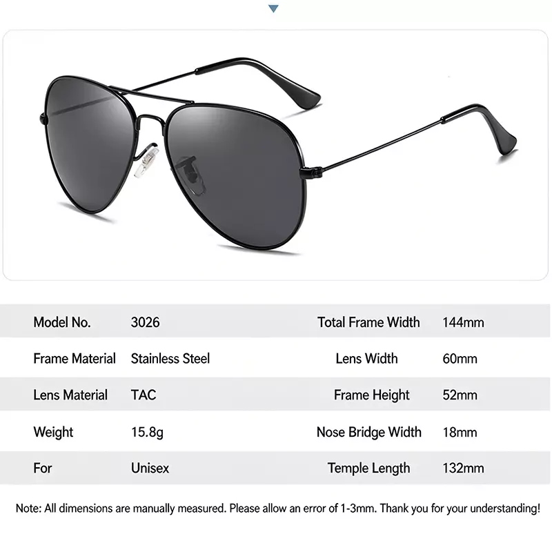 Polarized Aviator Sunglasses ZN4020