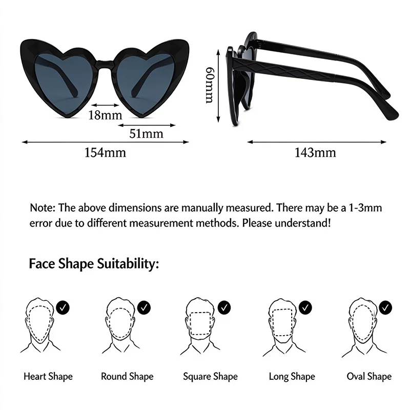 Heart Shaped Sunglasses ZN4136