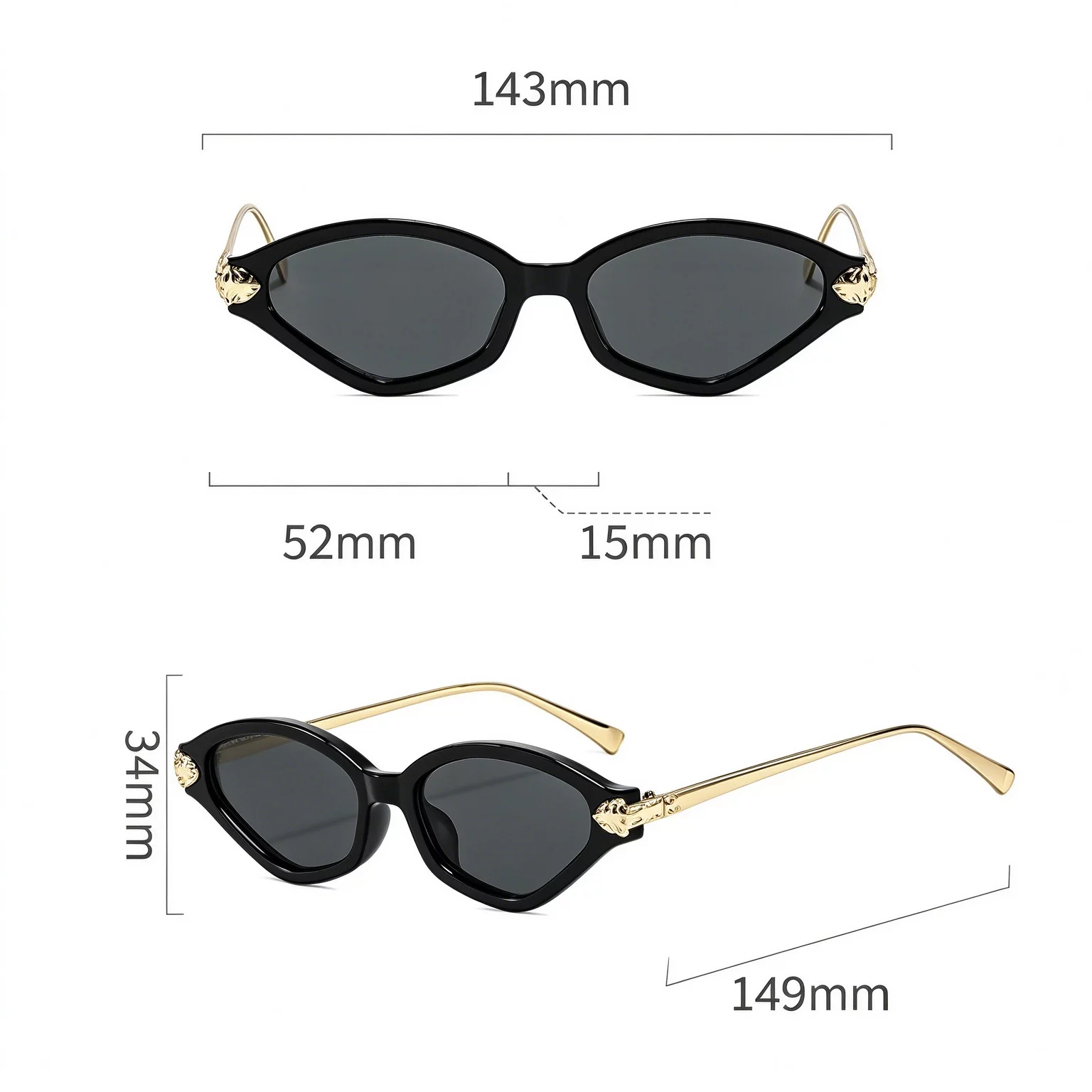 Polygonal Cat-Eye Sunglasses ZN4148